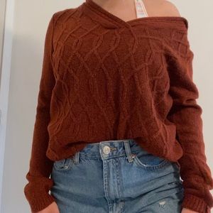 Burnt red sweater